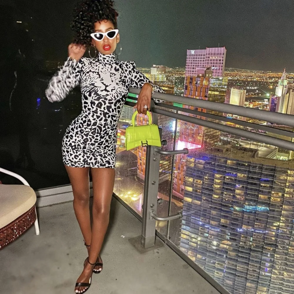 Alex Perry Ryan Leopard Dress - Picture 5 of 11